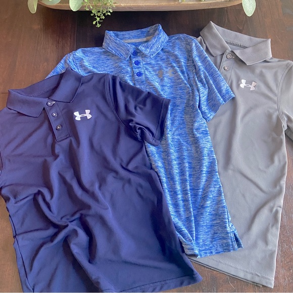 Under Armour Other - UNDER ARMOUR | Three Short Sleeve Polo Shirts Size Youth Medium